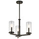 Crosby 3 Light 18 inch Olde Bronze Chandelier/Semi Flush Ceiling Light