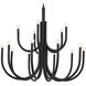 Odensa LED 40.25 inch Black Chandelier Ceiling Light