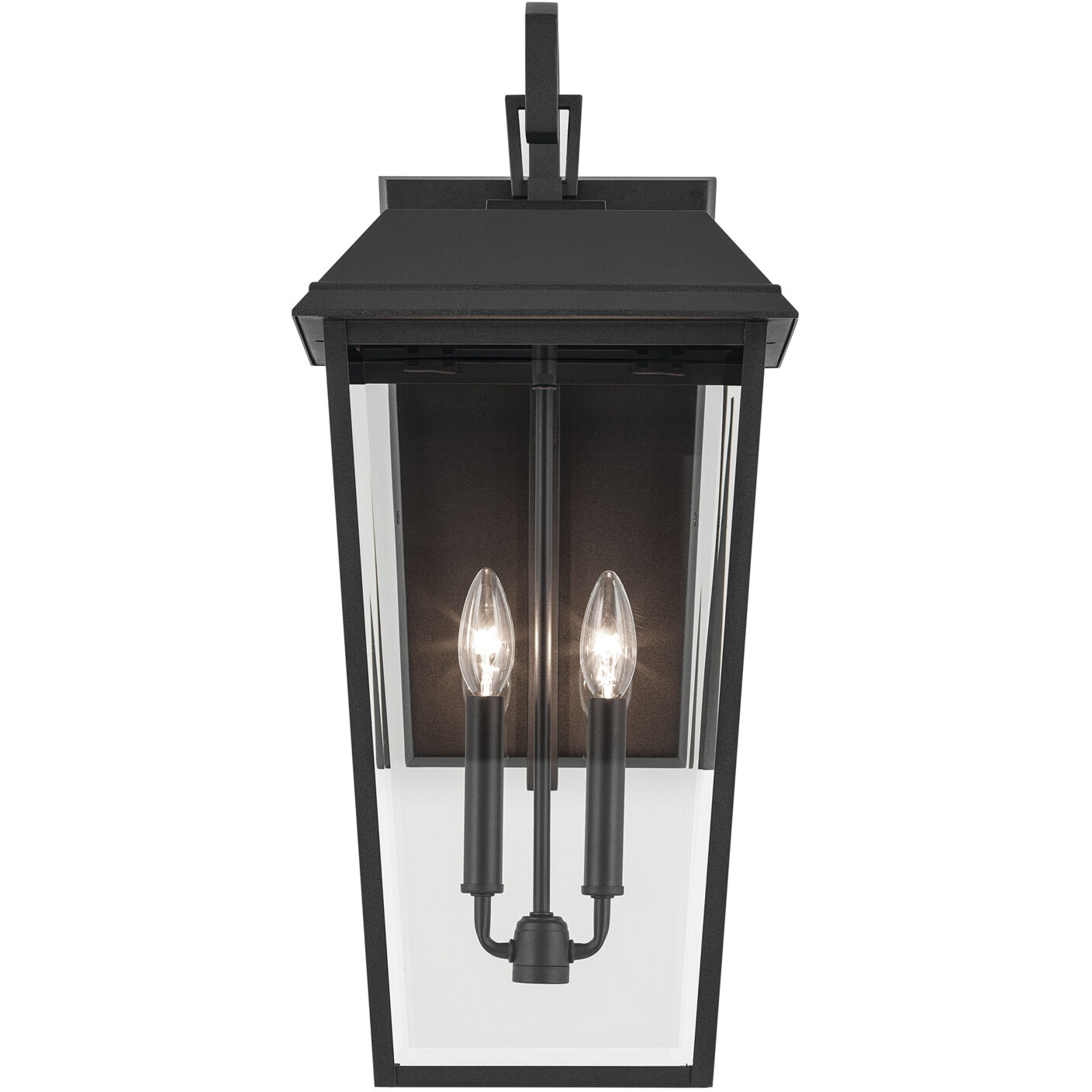 Mathus 2 Light 24.25 inch Black Textured Outdoor Wall, Large