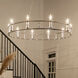 Rosalind 10 Light 50 inch Polished Nickel Chandelier Ceiling Light