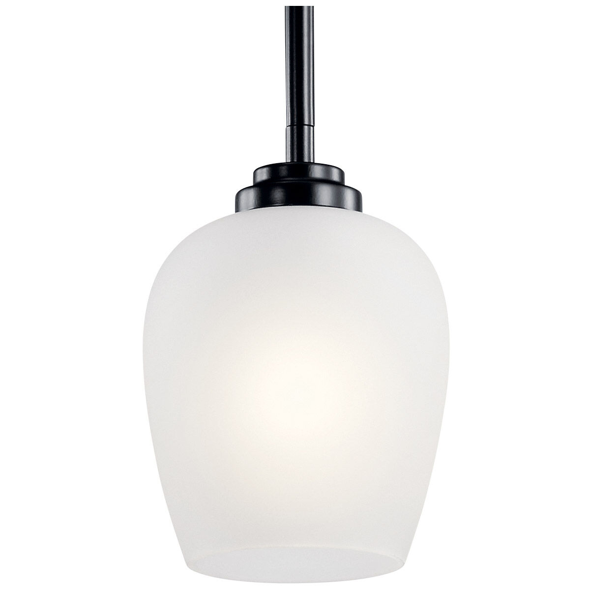 Valserrano 1 Light 5 inch Black Mini Pendant Ceiling Light in Opal