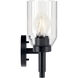 Madden 3 Light 24 inch Black Wall Mount Bath Wall Light, 3 Arm