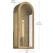 Marea 1 Light 20.25 inch Natural Brass Outdoor Wall Light