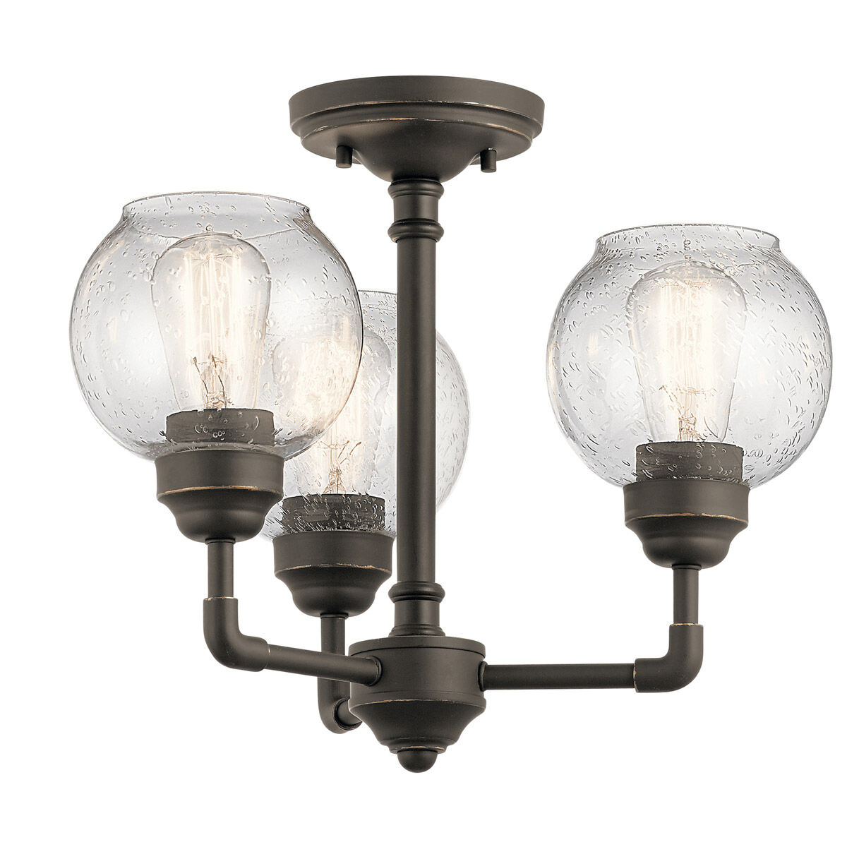 Niles 3 Light 16 inch Olde Bronze Chandelier/Semi Flush Ceiling Light