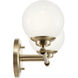 Benno 2 Light 14.75 inch Champagne Bronze Bath Bracket Wall Light, 2 Arm