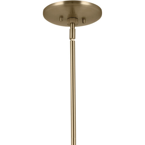 Phix LED 48.75 inch Champagne Bronze with Black Chandelier Ceiling Light