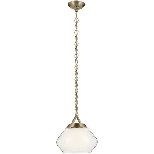 Nella 1 Light Champagne Bronze Pendant Ceiling Light