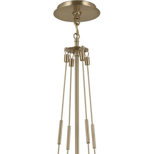 Albers LED 10.5 inch Muted Brushed Gold Pendant Ceiling Light in Brushed Gold and Champagne Bronze