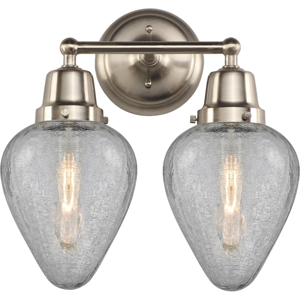 Aditi Geneseo 2 Light 14.5 inch Brushed Satin Nickel Bath Vanity Light Wall Light, Aditi