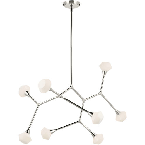 Cassius 8 Light 26.5 inch Polished Nickel Chandelier Ceiling Light, Convertible