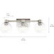 Harmony 3 Light 25 inch Brushed Nickel Wall Mt Bath 3 Arm Wall Light