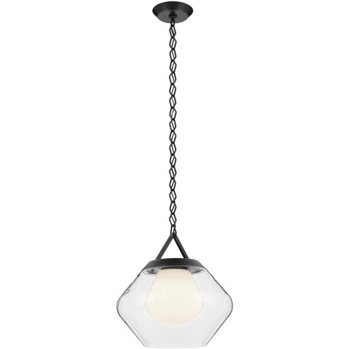 Nella 1 Light Black Pendant Ceiling Light