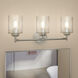 Winslow 3 Light 22 inch Brushed Nickel Wall Mt Bath 3 Arm Wall Light