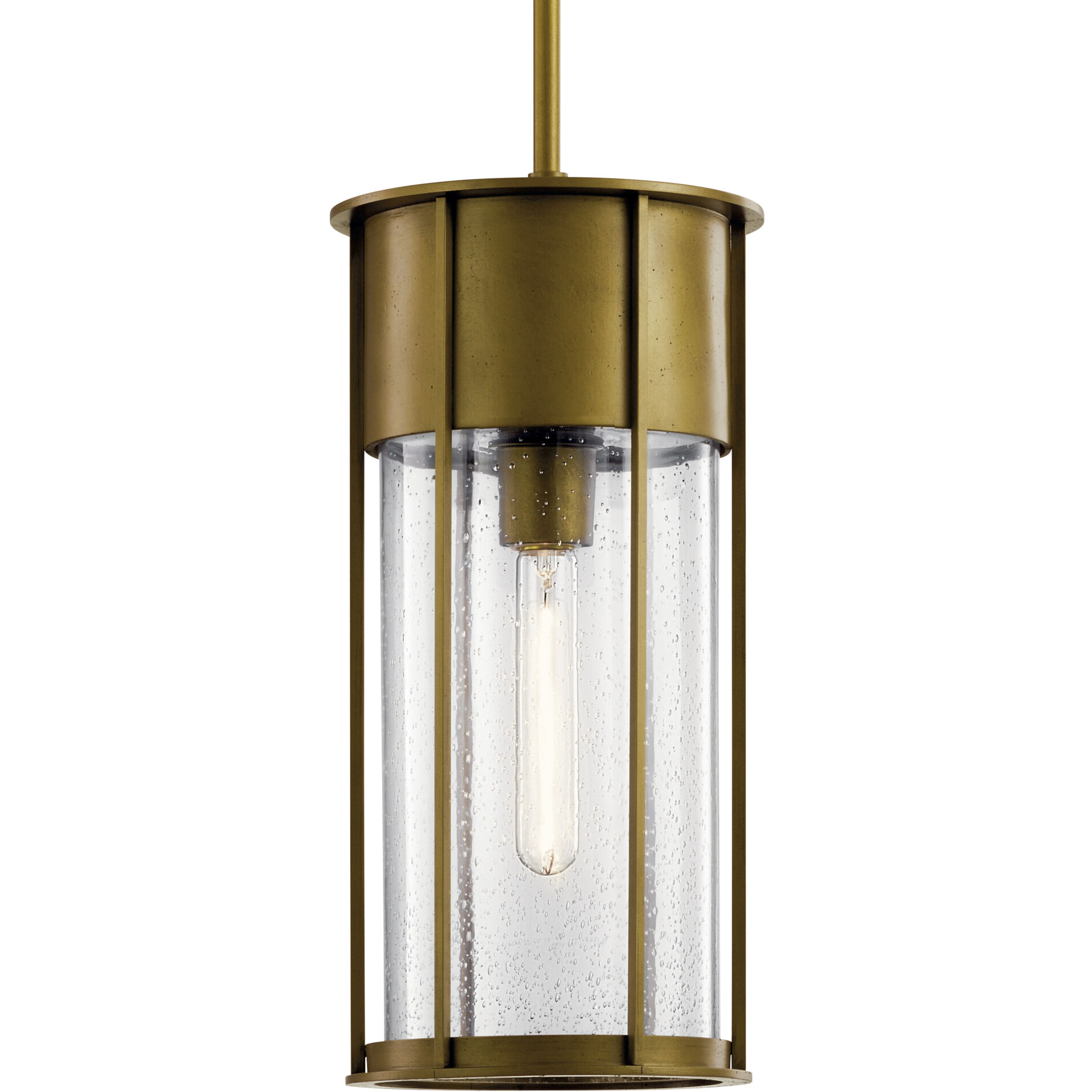 Camillo 1 Light 8 inch Natural Brass Outdoor Hanging Pendant