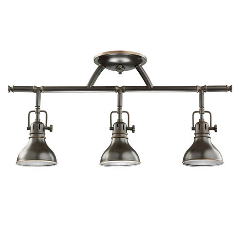 Hatteras Bay 3 Light 120 Olde Bronze Rail Light Ceiling Light