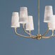 Adeena 6 Light 26.75 inch Brushed Natural Brass Chandelier Ceiling Light