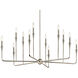 Alvaro 12 Light Polished Nickel Chandelier Multi Tier Ceiling Light, Multi Tier