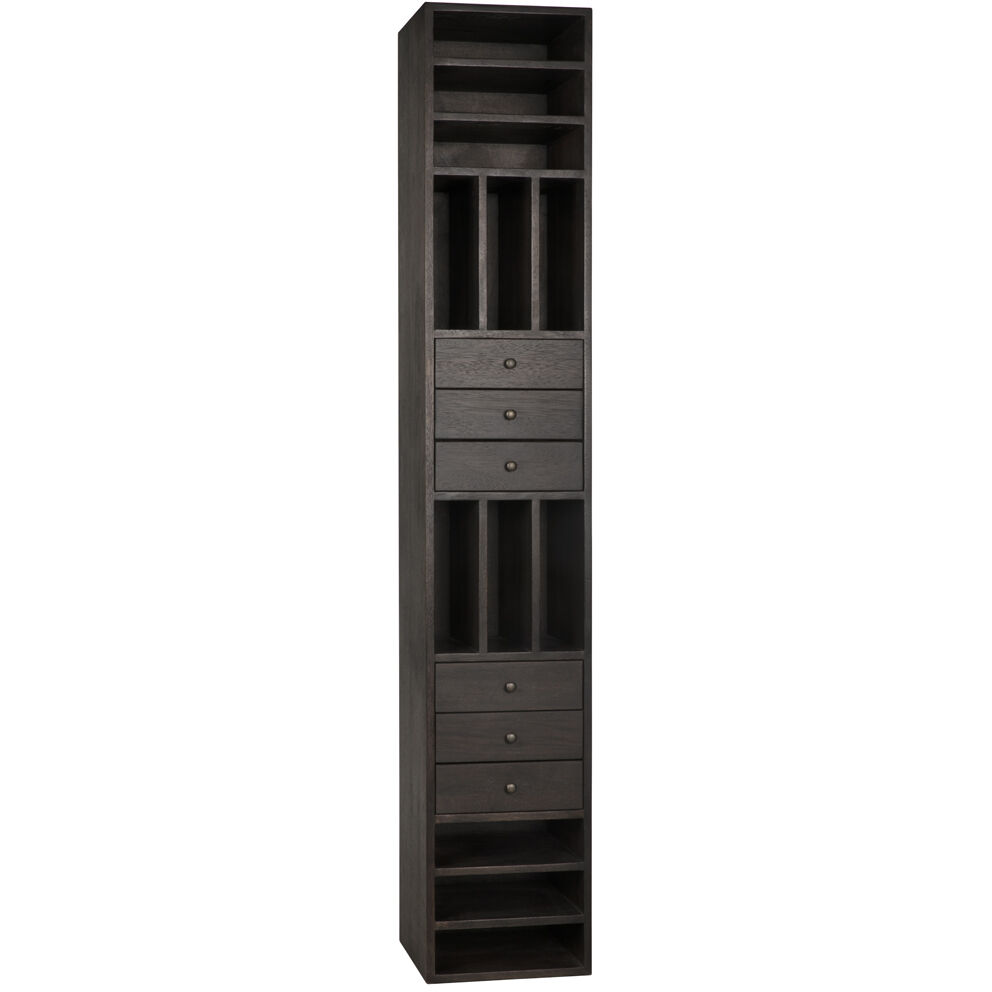 Tubula Ebony Walnut Bookcase