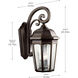 Courtyard 3 Light 22 inch Rubbed Bronze Outdoor Wall, X-Large