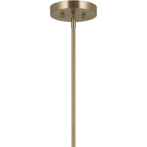 Gala LED 36 inch Champagne Bronze with Black Chandelier Ceiling Light in Brushed Gold and Champagne Bronze