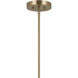 Gala LED 36 inch Champagne Bronze with Black Chandelier Ceiling Light in Brushed Gold and Champagne Bronze