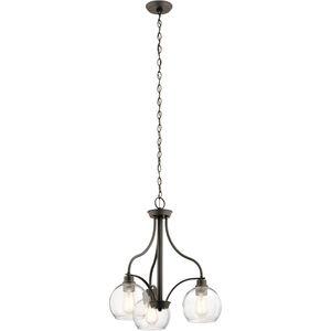 Harmony 3 Light 22 inch Olde Bronze Chandelier 1 Tier Small Ceiling Light, Small
