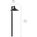 Ripley 12 4.30 watt Black Textured Path Light