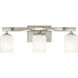 Marette 3 Light 23 inch Brushed Nickel Wall Mt Bath 3 Arm Wall Light
