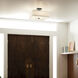 Shailene 3 Light 18 inch Black Semi Flush Mount Ceiling Light