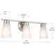 Stamos 3 Light 22 inch Brushed Nickel Bath Vanity Light Wall Light, 3 Arm