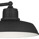Fielding 1 Light 10 inch Textured Black Outdoor Wall Light