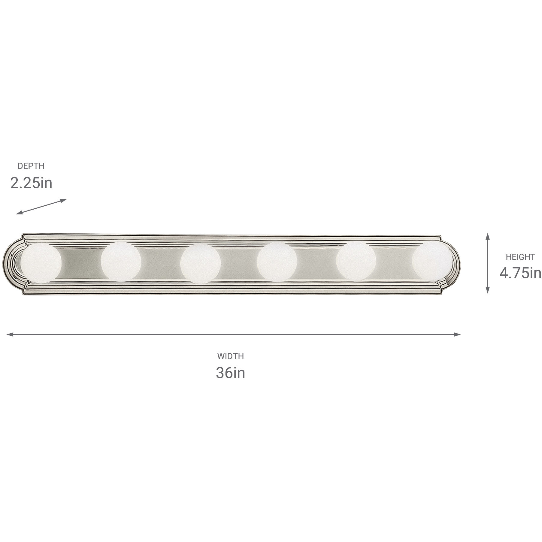 6 light vanity bar on sale