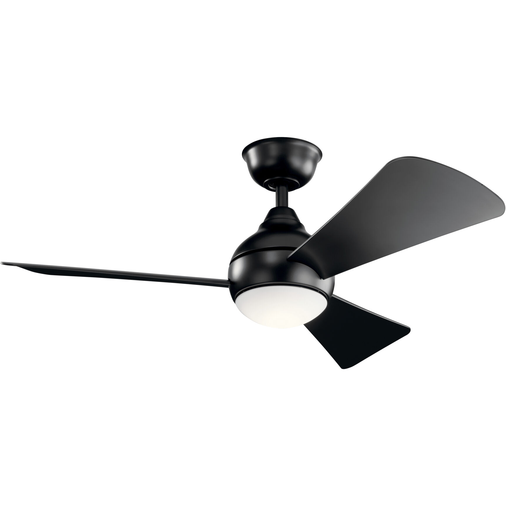 Sola 44 inch Satin Black Ceiling Fan