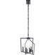 Abbotswell 8 Light 13 inch Black Chandelier Linear (Single) Ceiling Light, Single