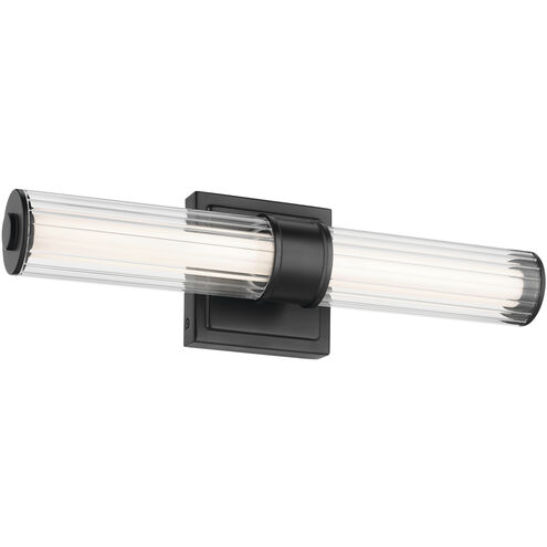 Laurene LED 18.5 inch Black Linear Bath Bar Wall Light, Small