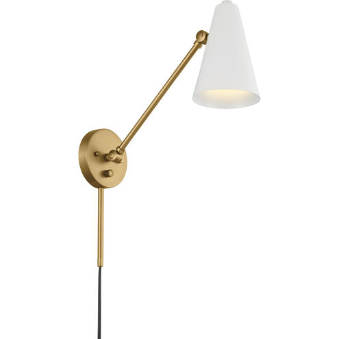 Sylvia 1 Light 5.5 inch Natural Brass Wall Sconce Wall Light