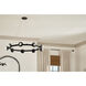 Palta 9 Light Black Chandelier Ceiling Light, 1 Tier, Medium