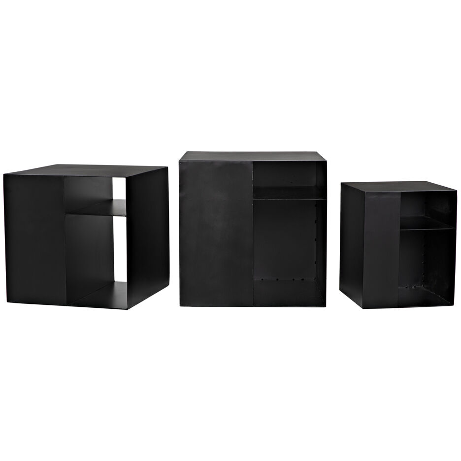Gropius Cubes 51 X 20 inch Matte Black Console