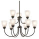 Jolie 9 Light 28 inch Olde Bronze Chandelier 2 Tier Ceiling Light in Incandescent, 2 Tier