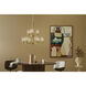 Shailene 5 Light Natural Brass Chandelier Ceiling Light in Clear