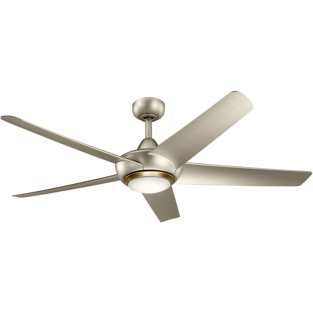 Kapono 52 inch Brushed Nickel Ceiling Fan
