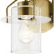 Everett 2 Light 16 inch Brushed Brass Bath Vanity Light Wall Light