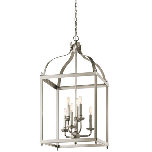 Larkin 6 Light 18 inch Brushed Nickel Chandelier Foyer Ceiling Light