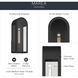 Marea 1 Light 17 inch Textured Black Outdoor Wall Light