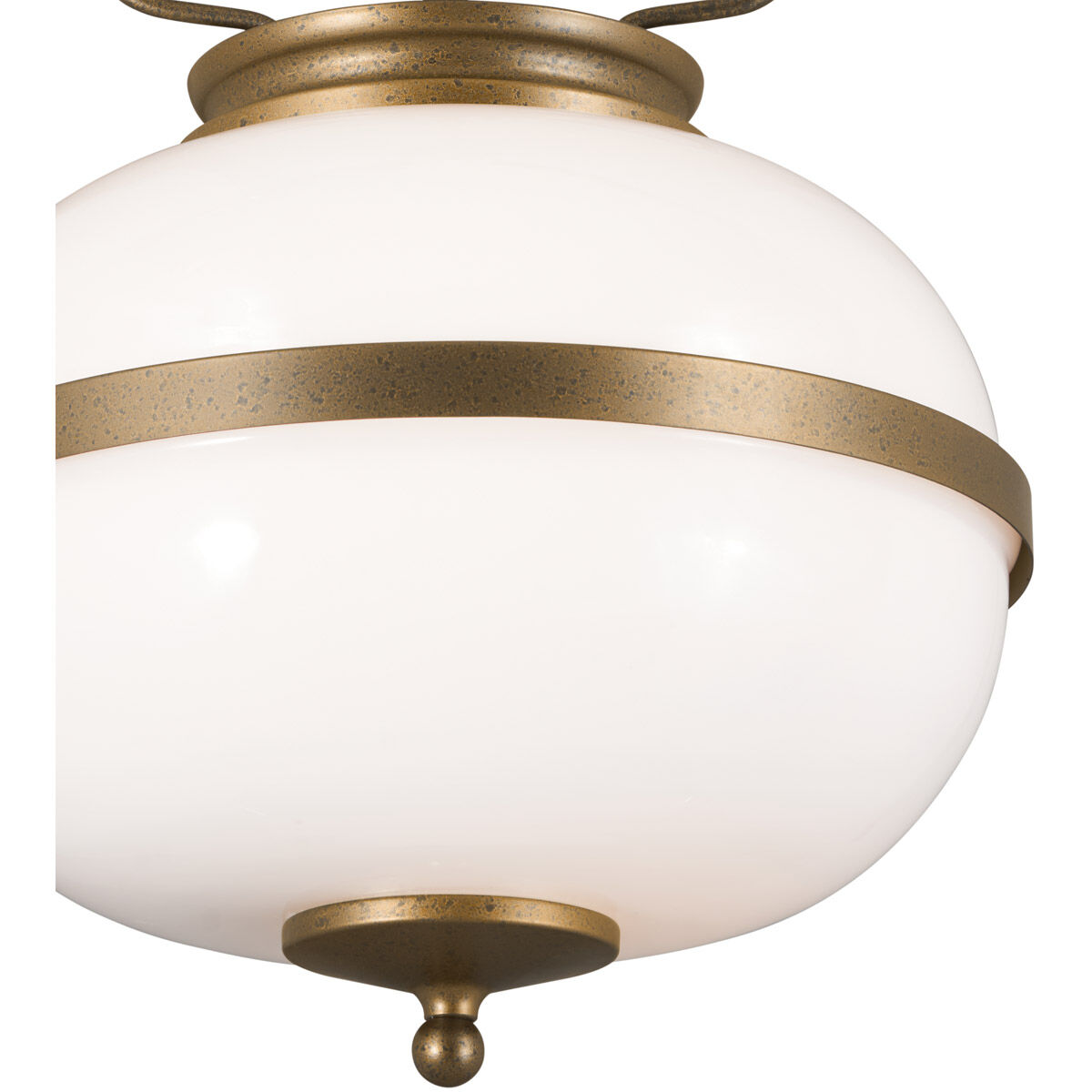 Bronze hanging light fixture top