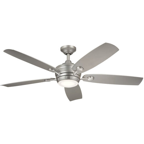 Tranquil 56 inch Brushed Nickel with Silver Blades Ceiling Fan