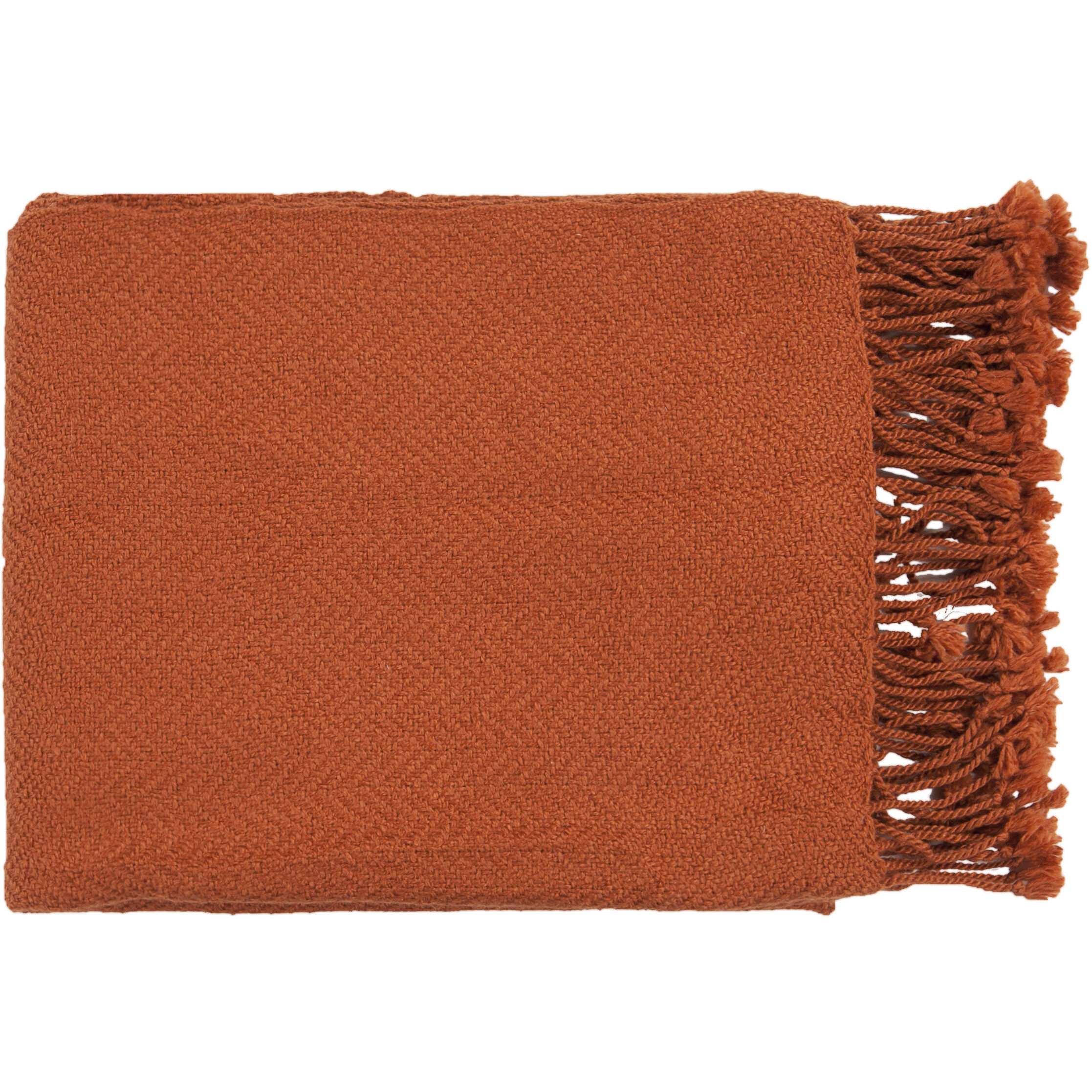 Donna 60 X 50 inch Brick Red Throw, Rectangle