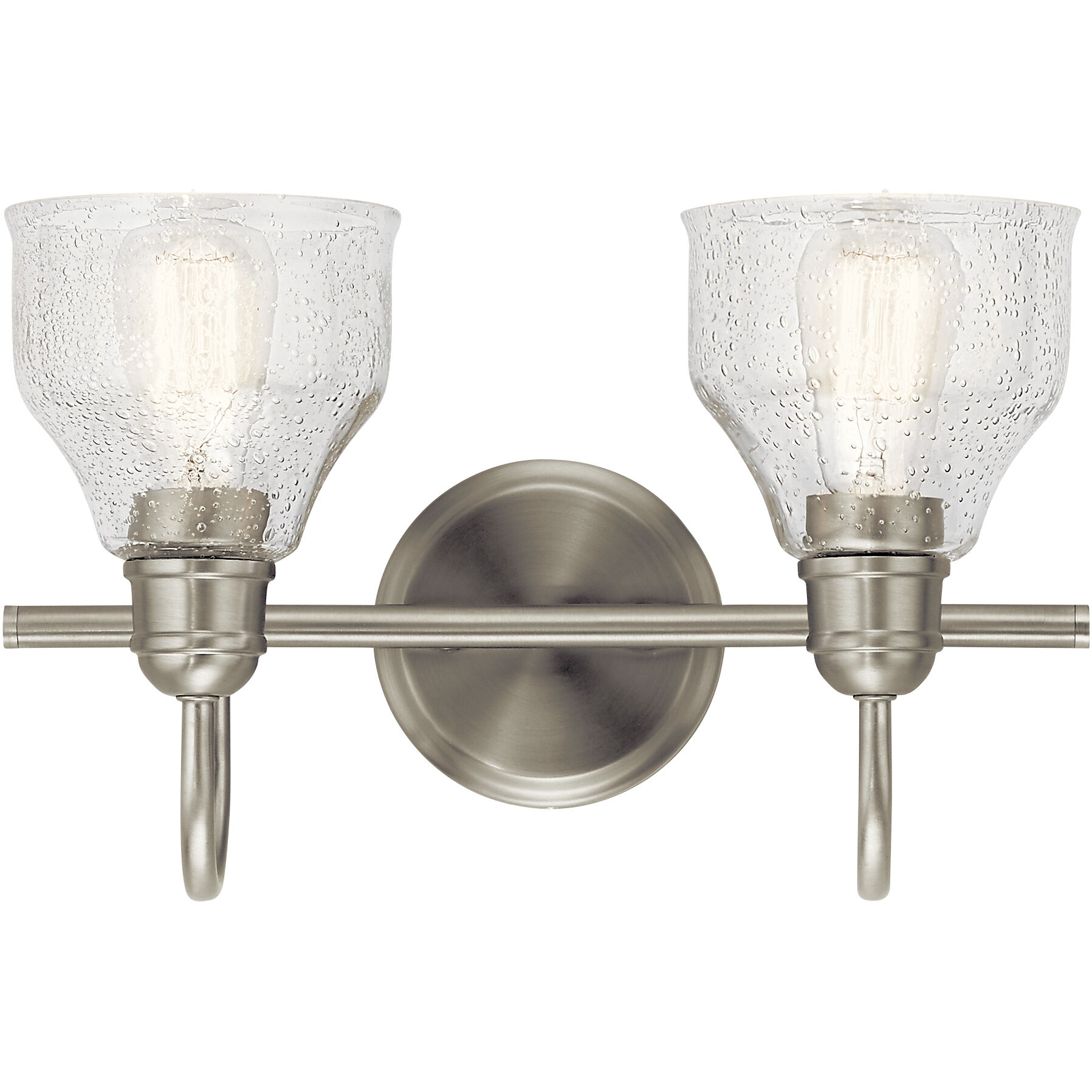 Avery 2 Light 15 inch Brushed Nickel Wall Mt Bath 2 Arm Wall Light