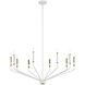 Armand 10 Light White Chandelier Ceiling Light