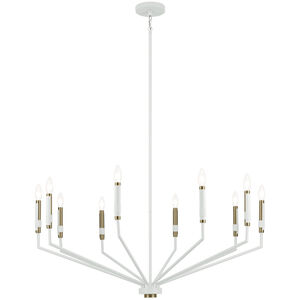 Armand 10 Light White Chandelier Ceiling Light